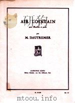Air Lointain pour Hautbois et piano   1950  PDF电子版封面    M.Dautremer 