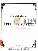 feuilles au vent pour hautbois clarinet et piano（1995 PDF版）