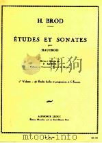 Etudes et Sonates pour Hautbois   1951  PDF电子版封面    H.Brod 