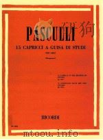 15 Capricci a guisa di studi per oboe borgonovo   1980  PDF电子版封面     