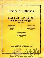 VINGT ET UNE ETUDES DODECAPHONIQUES pour hautbois Twenty-One Dodecaphonic Studies for oboe（1969 PDF版）