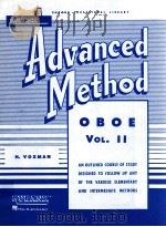 Advanced Method oboe Vol.Ⅱ     PDF电子版封面    H.Voxman 