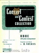 Concert and Contest Collection for Oboe with piano accompaniment comliled and edited by H.VOXMAN（ PDF版）