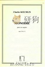 monodie pour cor anglais opus 216 n°11   1989  PDF电子版封面     