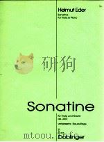 sonatine fur Viola und Klavier op.34/2 verbesserte neuauflage 03 575   1963  PDF电子版封面    Helmut Eder 