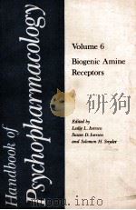 VOLUME6 BIOGENIC AMINE RECEPTORS（1975 PDF版）