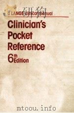 A LANGE CLINICAL MANUAL CLINICAN'S POCKET REFERENCE 6TH EDITION（1989 PDF版）