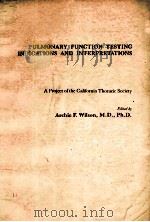 PLMONARY FUNCTION TESTING INDICATIONS AND INTERPRETATIONS（1985 PDF版）