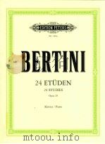 Henri bertini 24 etüden für Klavier opus 29     PDF电子版封面    bertini 