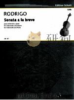 Sonata a la breve para violoncelo y piano CB 137   1990  PDF电子版封面    Joaquín Rodrigo 