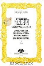 Johan Schenk Tizenkét Gordonkadarab twelve pieces for violoncelloⅠ1-6 Fantasia Allemande Courant Sar（1958 PDF版）