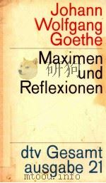 Maximen und Reflexionen   1968  PDF电子版封面     