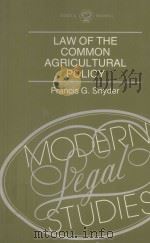 LAW OF THE COMMON AGRICULTURAL POLICY（1985 PDF版）