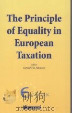 THE PRINCIPLE OF EQUALITY IN EUROPEAN TAXATION（1999 PDF版）