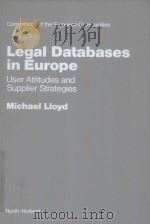 LEGAL DATABASES IN EUROPE  USER ATTITUDES AND SUPPLIER STRATEGIES（1986 PDF版）