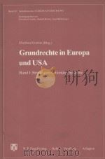 GRUNDRECHTE IN EUROPA UND USA  BAND I:STRUKTUREN NATIONALER SYSTEME（1986 PDF版）