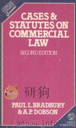 CASES AND STATUTES ON COMMERCIAL LAW  SECOND EDITION   1980  PDF电子版封面  0421236809   