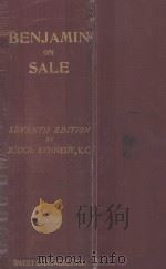 A TREATISE SALE OF PERSONAL PROPERTY  SEVENTH EDITION   1931  PDF电子版封面     