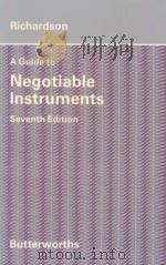 GUIDE TO NEGOTIABLLE INSTRUMENTS AND THE BILLS OF EXCHANGE ACTS  SEVENTH EDITION（1983 PDF版）