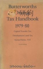 BUTTER WORTHS ORANGE TAX HANDBOOK 1979-80  FOURTH EDITION（1979 PDF版）