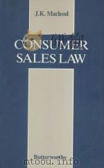 CONSUMER SALES LAW  THE LAW RELATING TO CONSUMER SALES AND FINANCING OF GOODS（1989 PDF版）