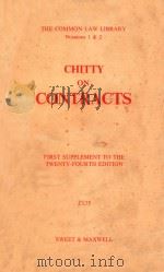 CHITTY ON CONTRACTS  TWENTY-FOURTH EDITION   1979  PDF电子版封面  0421201703  P.S.ATIYAH 