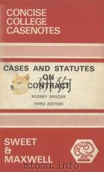 CASES AND STATUTES ON CONTRACT  THIRD EDITION（1979 PDF版）