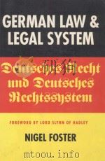 German law & legal system   1993  PDF电子版封面  1854312480  Foster;Nigel G. 