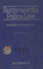 BUTTERWORTHS POLICE LAW  SECOND EDITION   1988  PDF电子版封面  0406840008   