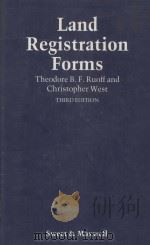 LAND REGISTRATION FORMS  THIRD EDITION   1983  PDF电子版封面  0421287608   