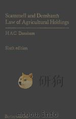 LAW OF AGRICULTURAL HOLDINGS  SIX EDITION（1978 PDF版）