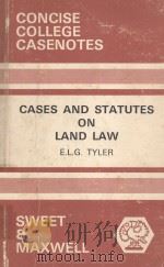 CASES AND STATUTES ON LAND LAW（1974 PDF版）