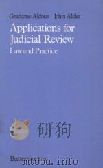 APPLICATIONS FOR JUDICIAL REVIEW  LAW AND PRACTICE   1985  PDF电子版封面  0406273200   