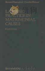 LAW AND PRACTICE IN MATRIMONIAL CAUSES  FOURTH EDITION   1985  PDF电子版封面  0406637083   