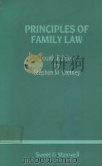 PRINCIPLES OF FAMILY LAW  FOURTH EDITION   1984  PDF电子版封面  0421288507  S.M.CRETNEY 