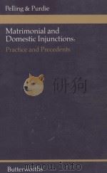 MATRIMONIAL AND DOMESTIC INJUNCTIONS  PRACTICE AND PRECEDENTS（1982 PDF版）