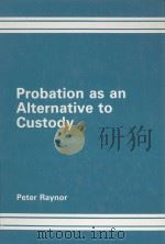 PROBATION AS AN ALTERNATIVE TO CUSTODY  A CASE STUDY   1988  PDF电子版封面  0566055880  PETER RAYNOR 