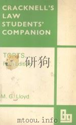CRACKNELL'S LAW STUDENTS' COMPANION  TORTS  FIFTH EDITION（1978 PDF版）