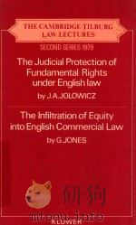 THE CAMBRIDGE-TILBURG LAW LECTURES  SECOND SERIES 1979   1980  PDF电子版封面  9026811667  J.A.JOLOWICZ 