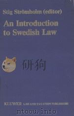 AN INTRODUCTION TO SWEDISH LAW VOLUME II   1981  PDF电子版封面  9065440194  STIG STROMHOLM 