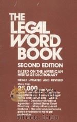 THE LEGAL WORD BOOK  SECOND EDITION   1982  PDF电子版封面  0395329426   