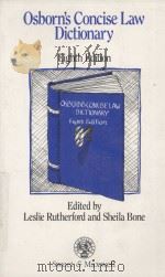 OSBORN'S CONCISE LAW DICTIONARY  EDGHTH EDITION   1993  PDF电子版封面  0421389001   