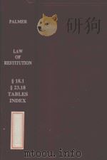 THE LAW OF RESTITUTION  VOLUME IV   1978  PDF电子版封面  0735562946  GEORGE E.PALMER 