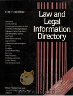 LAW AND LEGAL INFORMATION DIRECTORY  FOURTH EDITION   1986  PDF电子版封面  0810323419  STEVEN WASSERMAN AND JACQUELIN 
