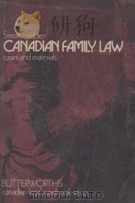 CANADIAN FAMILY LAW  CASES AND MATERIALS   1977  PDF电子版封面  040983050X  SIMON FODDEN 