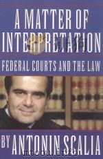A MATTER OF INTERPRETATION  FEDERAL COURTS AND THE LAW   1997  PDF电子版封面  0691004005  ANTONIN SCALIA 