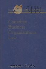 CANADIAN BUSINESS ORGANIZATIONS LAW（1984 PDF版）