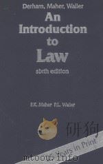 AN INTRODUCTION TO LAW  SIXTH EDITION（1991 PDF版）