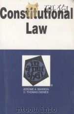 CONSTITUTIONAL LAW  IN A NUTSHELL  THIRD EDITION（1995 PDF版）