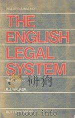 THE ENGLISH LEGAL SYSTEM  SIXTH EDITION   1985  PDF电子版封面  0406677611  R.J.WALKER 